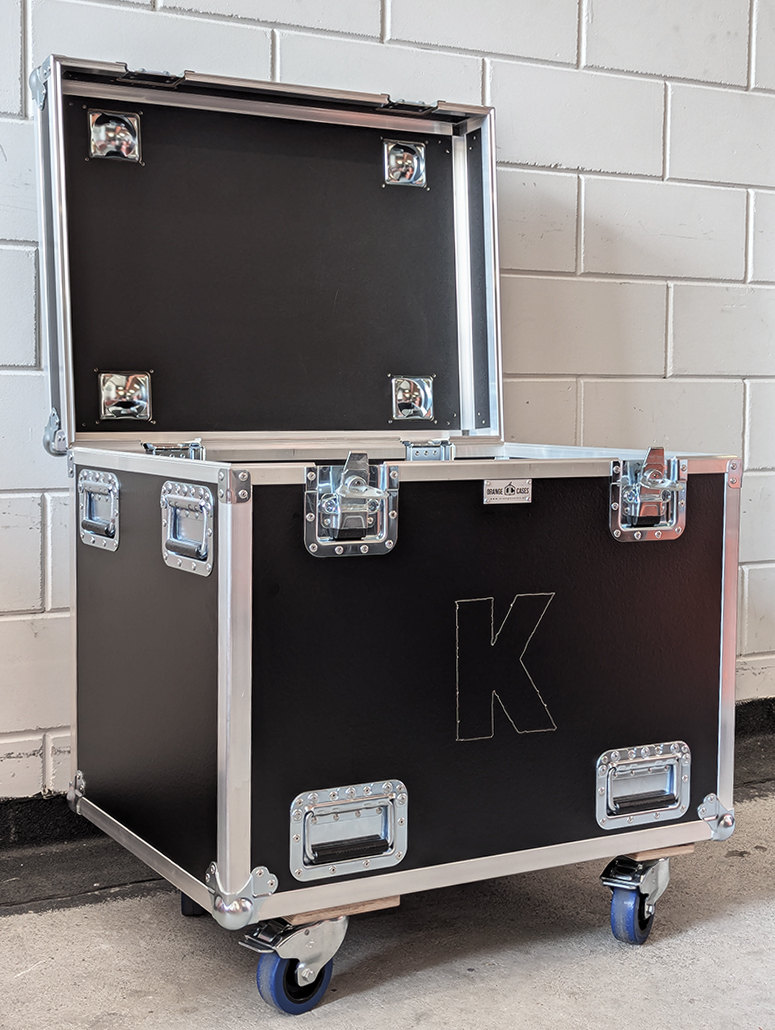 Flightcase met logo gegraveerd, Orange Cases